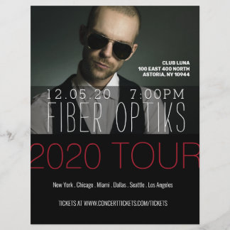 Musik, Bok, tour, band, författarFlyer Reklamblad