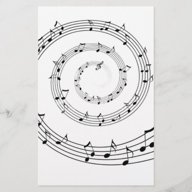 Musik Brevpapper (Framsida)