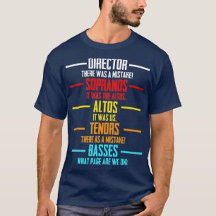 Musik Choir Musician-uppskattning för teater T Shirt