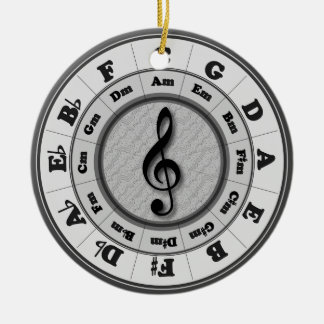 Musik cirklar av Fifths Julgransprydnad Keramik