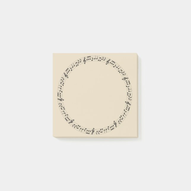 Musik cirklar post-it block (Framsida)