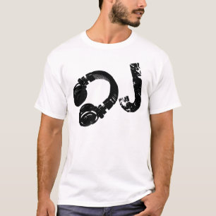 Musik d.j. / DJ-hörlurar Tee Shirt