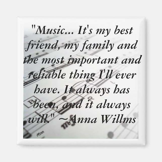 "Musik... Det är min bästa vän, min.. Magnet (Framsidan)