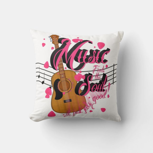 Musik, det känns Bra Dekorativ kudde (Framsida)