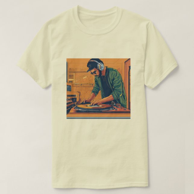 musik, DJ, låt, Tshirt T Shirt (Design framsida)