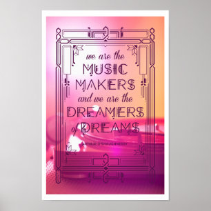 Musik, drömmar och minnen poster