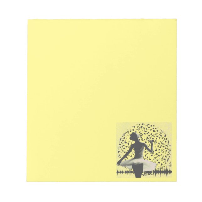 Musik - Eching your Self (papeterie version) Anteckningsblock (Framsida)