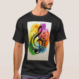 Musik, enkla t-tröjor, tryckta t shirt