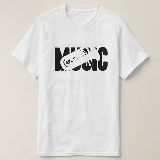 MUSIK (EUPHONIUM) T-SHIRT (Design framsida)