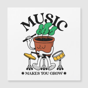 Musik Får Dig Att Växa Växt Trummis