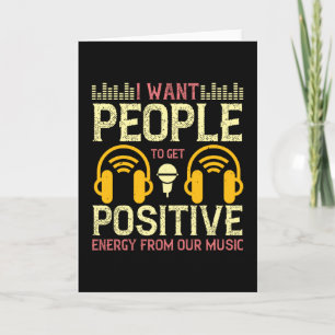 Musik får positiv energi från vår musik kort