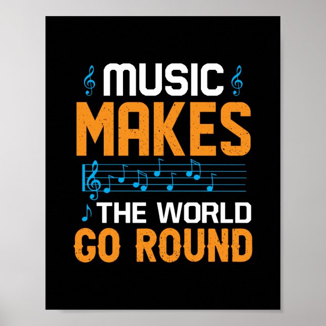 Musik Får Världen Att Snurra Poster (Framsidan)