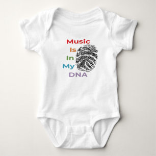 Musik finns i min DNA-Baby-kostym T Shirt