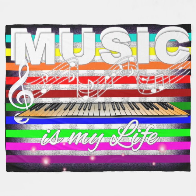 Musik Fleecefilt (Framsidan (Horisontell))