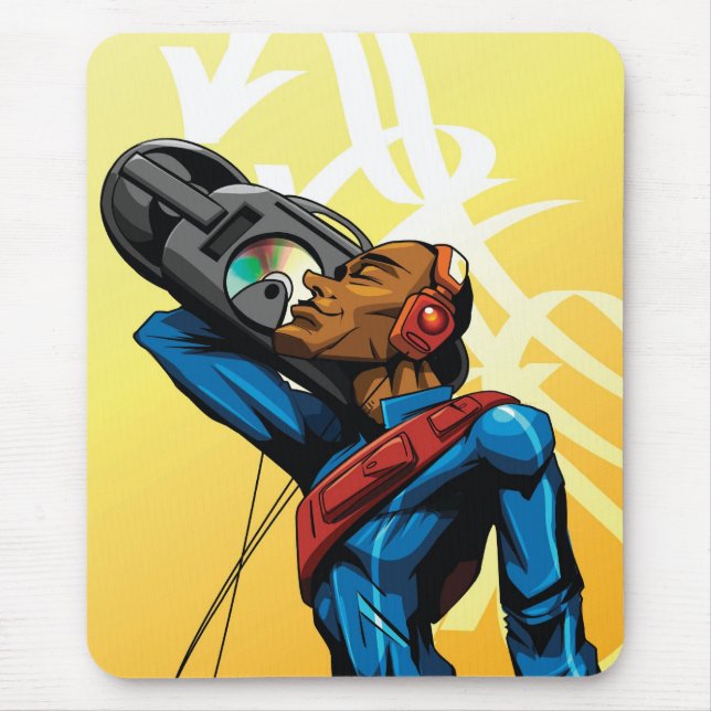Musik flödar för evigtmousepad musmatta (Framsidan)