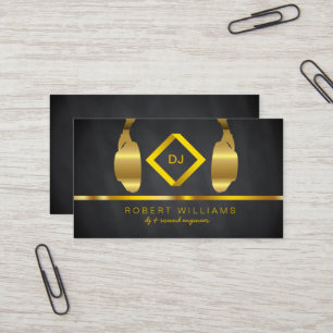 Musik för Faux för yrkesmässig Headphone för Visitkort