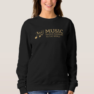 Musik för harmoni till matchande parad t shirt