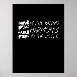 Musik för harmoni till världen poster