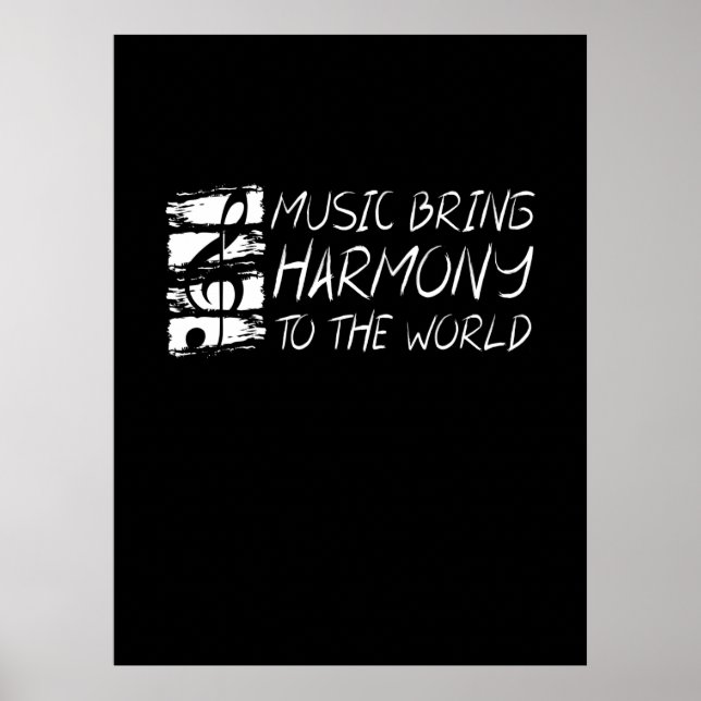 Musik för harmoni till världen poster (Framsidan)