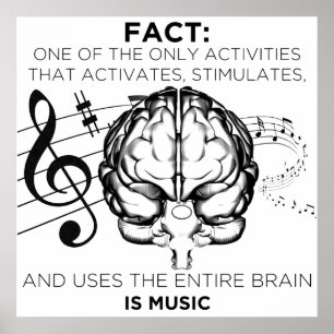 Musik för Mind-Poster Poster