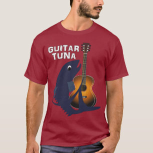 Musik för novelty för gitarrtonfisk grafisk roli t shirt