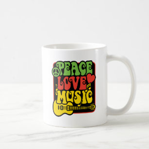 Musik för Rasta fredkärlek Kaffemugg