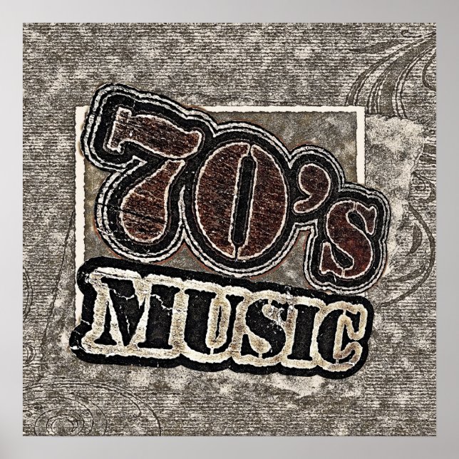 Musik för vintage 70 - Poster (Framsidan)