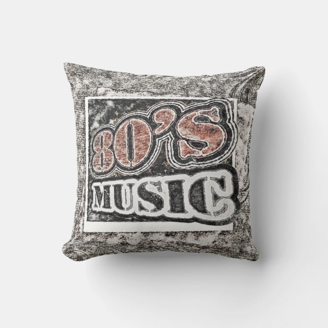 Musik för vintage 80 - Pillow Kudde (Framsida)