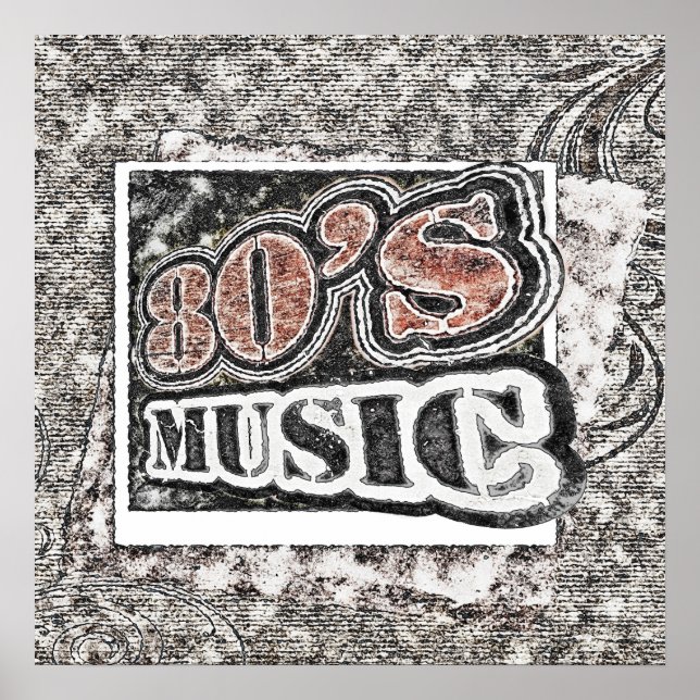 Musik för vintage 80 - Poster (Framsidan)