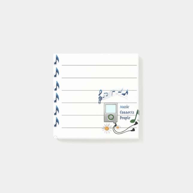 Musik förbinder människor post-it block (Framsida)