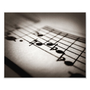 Musik förstorad fototryck