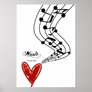 Musik från hjärtatrycket poster