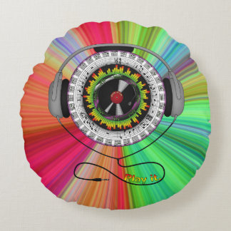 Musik från Life Round Pillow Rund Kudde