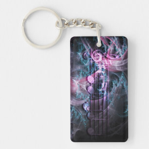 Musik från Time Acrylic Keychain