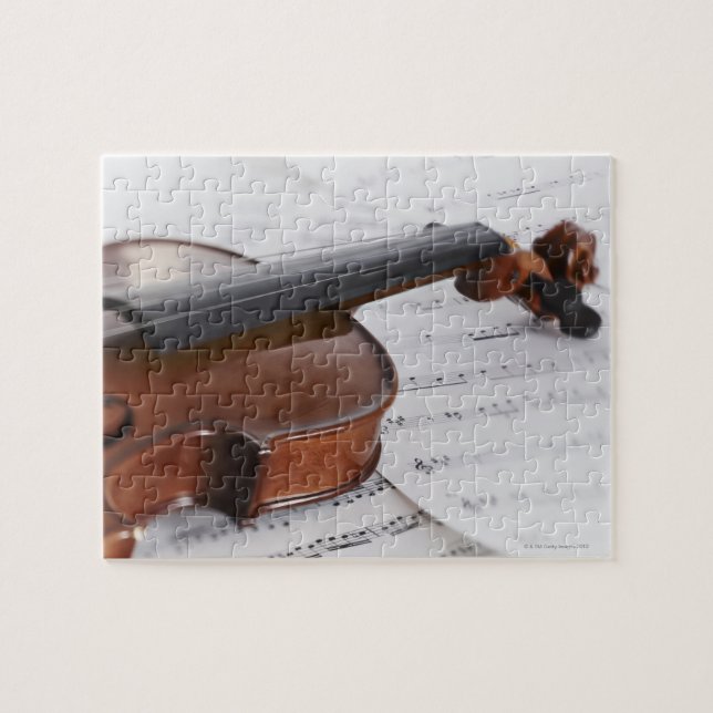 Musik från Violin och lakan Pussel (Horisontell)