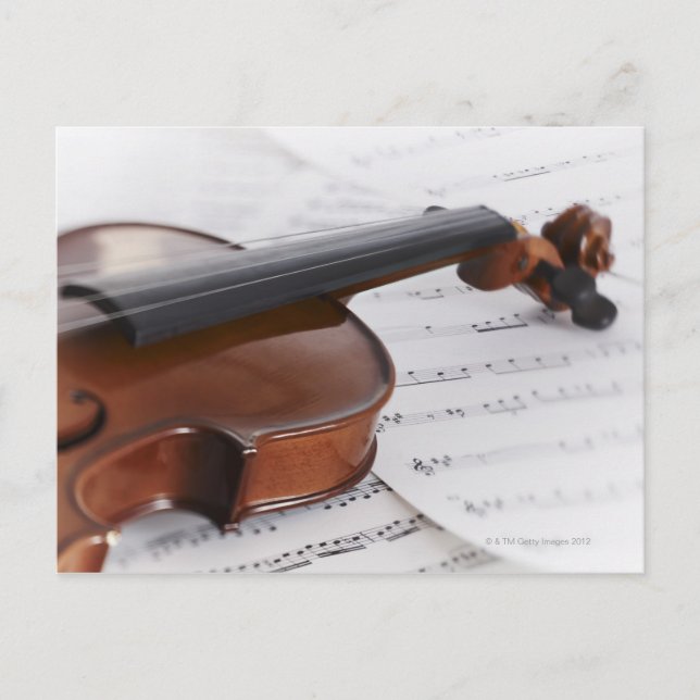 Musik från Violin och lakan Vykort (Framsida)