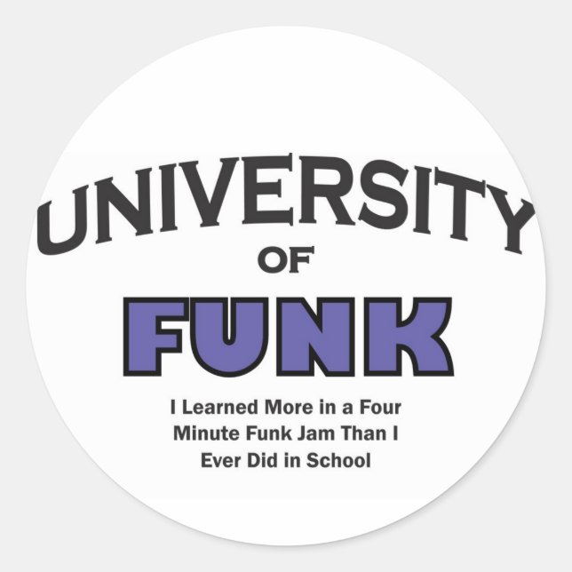 musik-funk runt klistermärke (Framsida)