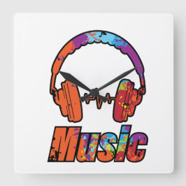 Musik Fyrkantig Klocka