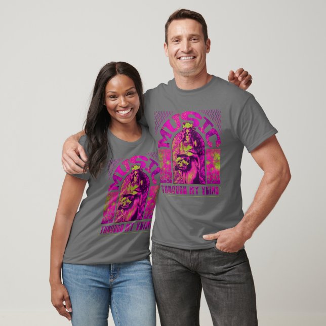 Musik genom mina ventiler t shirt (Unisex)