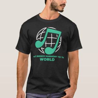musik ger harmonisk familj t shirt