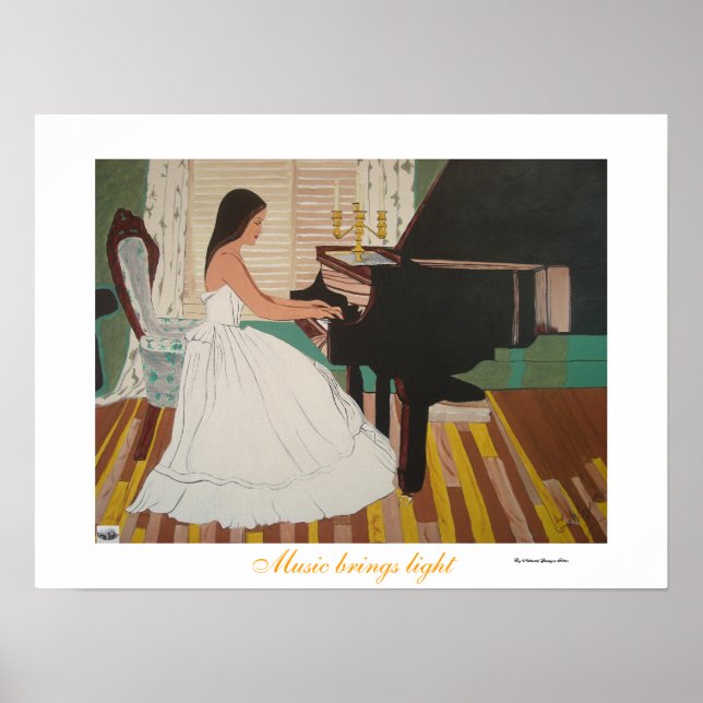 Musik ger ljus poster (Framsidan)