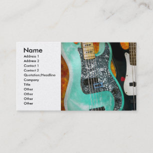 Musik - Gitarr - Rocka på dude Visitkort