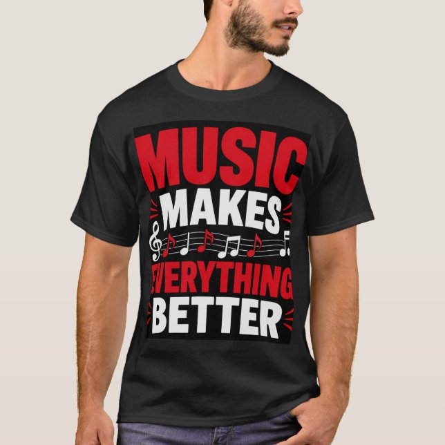 Musik Gör Allt Bättre T Shirt (Framsida)
