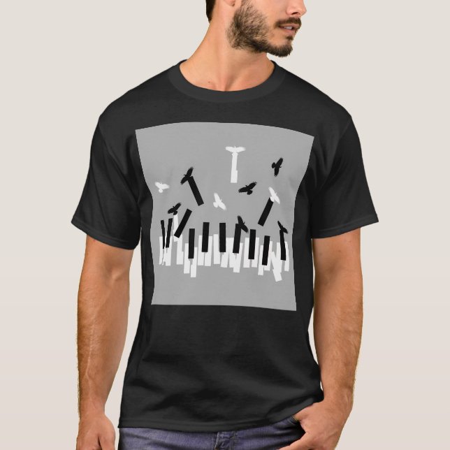Musik gör att jag flyger t shirt (Framsida)