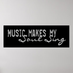 Musik gör att min Sjunga Poster