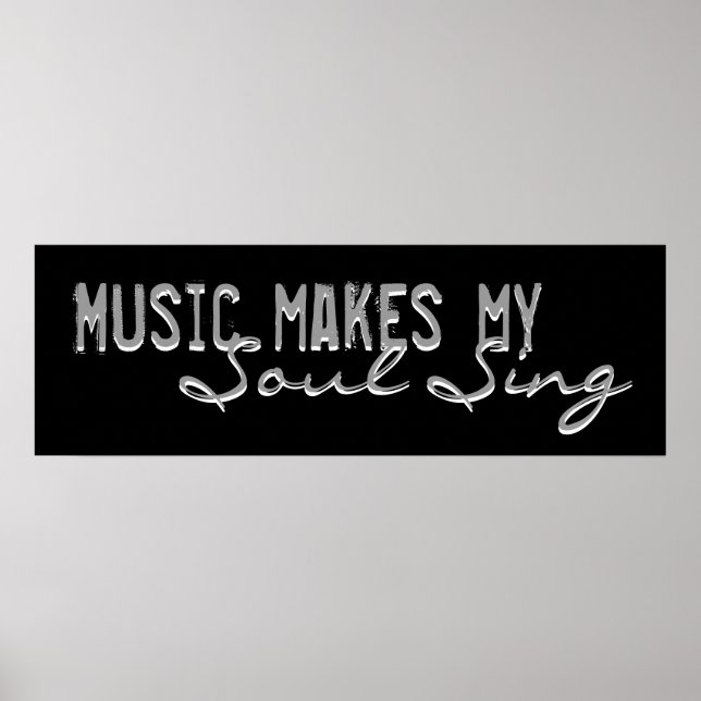 Musik gör att min Sjunga Poster (Framsidan)
