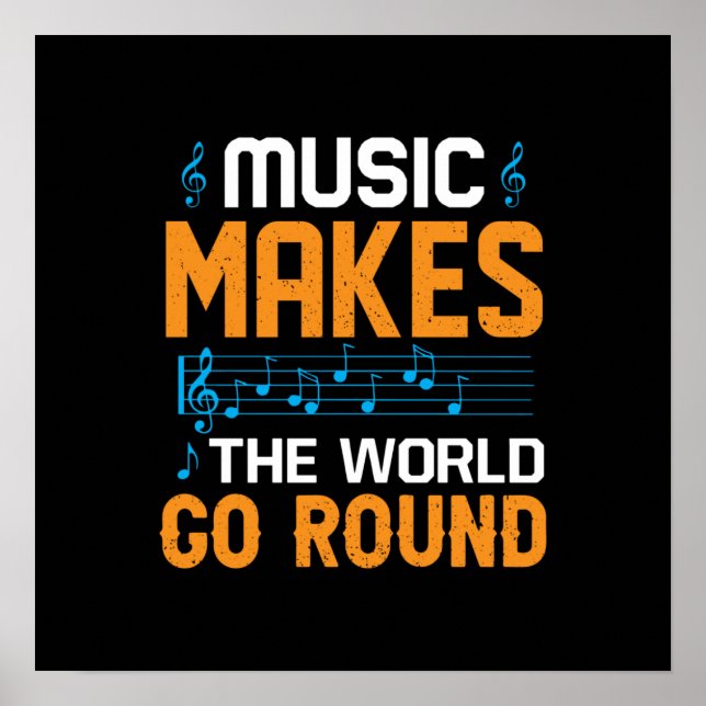 Musik gör att World Go Round Poster (Framsidan)