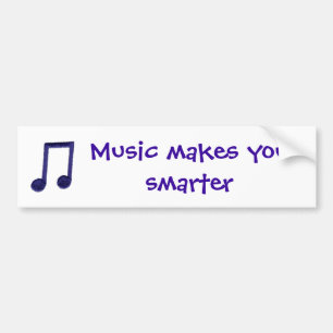 Musik gör dig mer smart bildekal