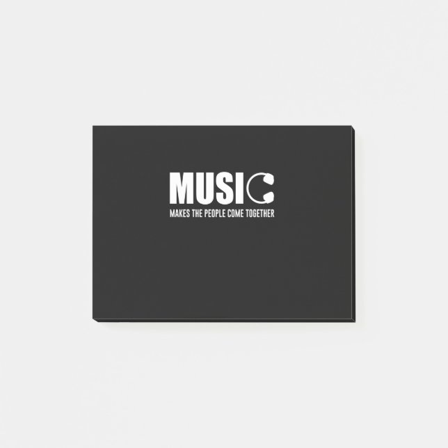 Musik gör människors Kom gemensam Post-it Block (Framsida)