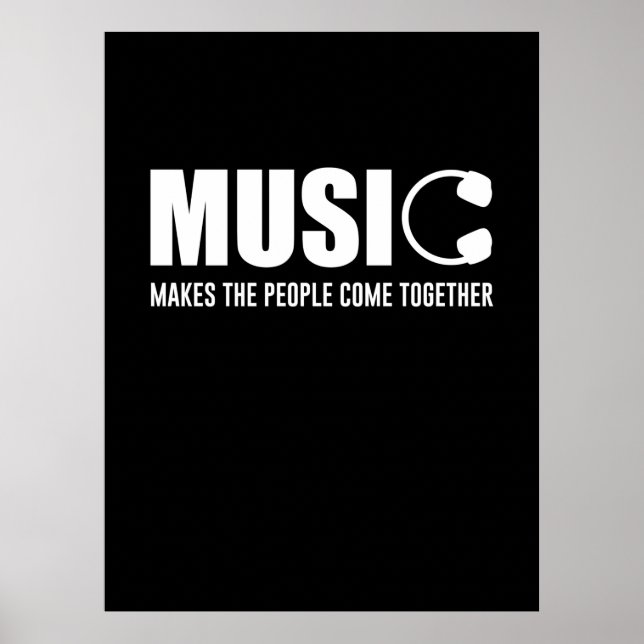 Musik gör människors Kom gemensam Poster (Framsidan)